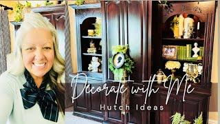 DECORATE WITH ME - Hutch Ideas - Vintage and French Country Inspired Home Decor - Use What You Have