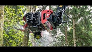 SCHWANITZ Fällgreifer an Manitou Teleskopstapler