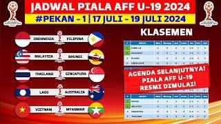 RESMI DIMULAI! Jadwal Piala AFF U 19 2024 Pekan ke 1 - Timnas Indonesia vs Filipina - Live Indosiar