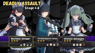 Deadly Assault Stage 1-3 Miyabi Ellen Corin | Zenless Zone Zero v1.4