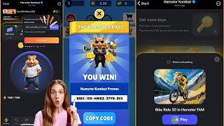 Hamster Kombat New Game Instant Earn Keys ️ | How To Play Games & Earn Hamster Keys | Bike Ride 3D