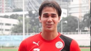 James Younghusband says "Hello" to our fans