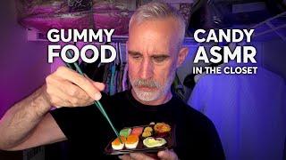 ASMR Tasting Gummy Food Candy  Relaxing Whispering for Sleep