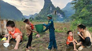 Mother and Son Build A New Farm - clean the garden around the farm - Everyone helps with supplies