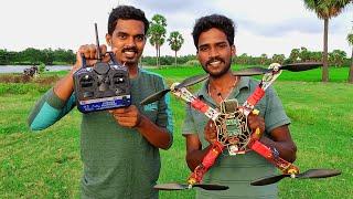 Simplest Drone In The World | பறக்கும் Drone செய்வது எப்படி | Drone Making| Remote Control Drone