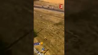 Lance Armstrong taking SHORTCUT when Joseba Beloki crashes | Tour de France #shorts