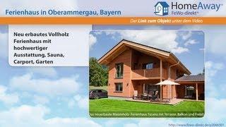 Oberbayern: Neu erbautes Vollholz Ferienhaus mit hochwertiger Ausstattung - FeWo-direkt.de Video