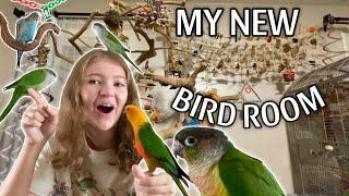 BIRD ROOM TOUR 2023!! (In My New House!)