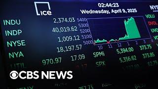 Stock market rallies in response to Trump's pause on most tariffs | full coverage
