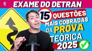 Prova Teórica do Detran 2025 – 15 QUESTÕES BEM COBRADAS NAS PROVAS DE TODO BRASIL! EXAME DETRAN 2025