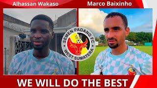 Pemain Semen Padang FC, Alhassan Wakaso dan Marco Baixinho: Nothing Is Imposible #spfc #liga1