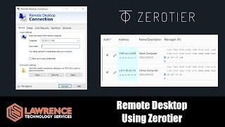 How To Work Remotely Using Zerotier & Windows Remote Desktop (RDP)