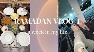 RAMADAN VLOG 1- Taraweeh times, Rainbows & good food!