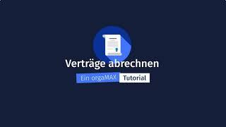 Verträge abrechnen – orgaMAX Bürosoftware