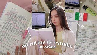 STUDY VLOG — mi rutina para aprender italiano desde casa | Carolette Martin