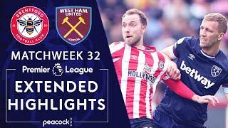 Brentford v. West Ham United | PREMIER LEAGUE HIGHLIGHTS | 4/10/2022 | NBC Sports