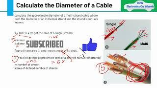 How to calculate bundle diameter in wiring harness @EngineeringMindset@WiringRescue