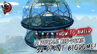 How to Build a 32 Plant Double Bio-Dome! No Mans Sky