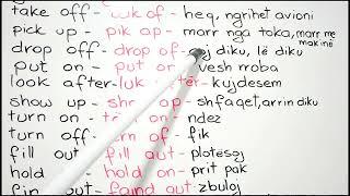 Të mësojmë "45 phrasal verbs".