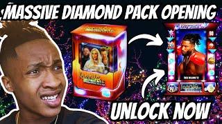Massive Diamond Pack Opening *UNLOCK BOXING TRICK WILLIAMS NOW* - WWE 2K24 MyFaction