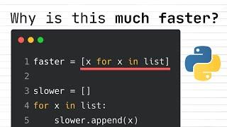 Why List Comprehensions Are Faster Than Normal Lists
