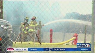 Wind conditions help fire grow at White Hall paper mill