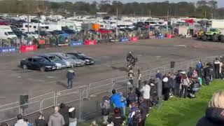 Santa Pod Flame and Thunder 2024 Motorbike Stunt