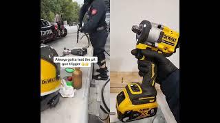 Test the trigger #automobile #pitstop #dewalt #impactwrench