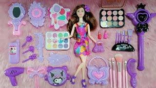 Most Satisfying with Unboxing Purple Girls Fashion Accessories and Makeup and Barbie Doll / MTV