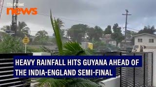 Heavy rainfall hits Guyana ahead of the India-England semi-final in T20 World Cup 2024