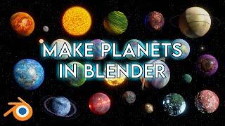 How to make planets in Blender