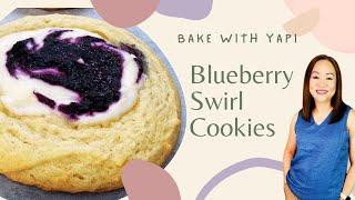 BLUEBERRY SWIRL COOKIES @BAKEWITHYAPI
