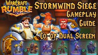 Stormwind Siege All Bosses Co-op Gameplay Guide 2024-7-18 Dual-Screen [ Warcraft Rumble ]