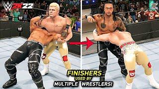 WWE 2K22: 10 Finishers That Have Been Used By Multiple Wrestlers!