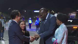 Kedatangan Perdana Menteri Eswatini/Russell Mmiso Dlamini di Bandara Internasional Ngurah Rai, Bali