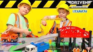 Construction Trucks Play Set For Kids By DRIVEN