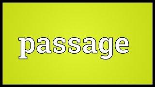 Passage Meaning
