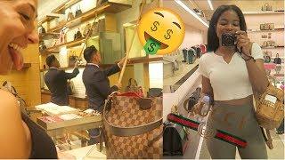 LUXURY SHOPPING IN GUCCI & LOUIS VUITTON + LIT BEACH DAY!!