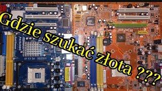 #3. Złoto z elektroniki. Gdzie szukać ??? Gold recovery. #złoto #recykling #mainboard