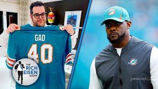 Dolphins Superfan Josh Gad IS NOT Happy That Miami Fired Brian Flores | The Rich Eisen Show