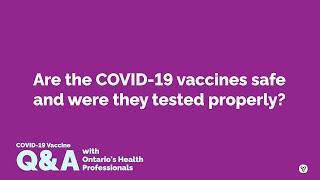 COVID-19 Vaccine Q&A: Were vaccines tested properly? [Described Video]