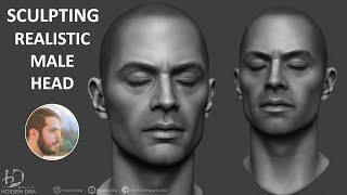 Sculpting Timelapse | Realistic Male Head