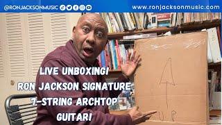 LIVE UNBOXING! Ron Jackson Signature 7-String Archtop Guitar!