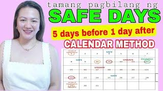 CALENDAR METHOD: KAILAN SAFE O FERTILE | Nurse Aileen