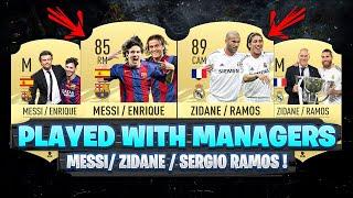 FOOTBALLERS Who Played With Their MANAGERS!  ft. Messi, Ramos, Zidane... etc