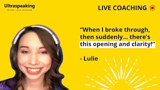 Lulie breaks through to her authentic self at Ultraspeaking Live!