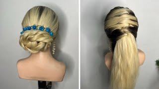 Easy & Simple Braided Bun Hairstyles for medium hair | Hair Hacks, Ponytail Hairstyle, Trending hair