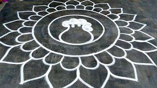 Easy Pongal pot rangolisankranthi muggulu 2025 bigpongal rangoli designs 2025Super colour rangoli