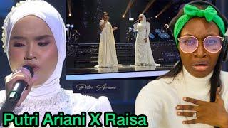 Putri Ariani X Raisa - When You Believe cover (HUT TRANSMEDIA 22 LIVE) Reaction