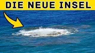 Schau, wie Mutter Natur die neue Insel zur Welt bringt!